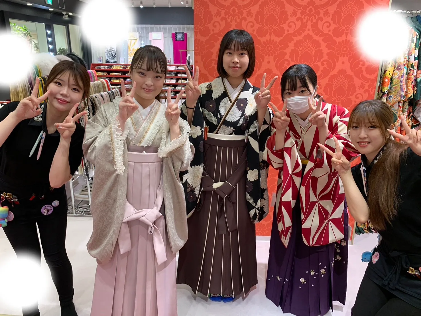 卒業式　前撮り　梅田　袴　くすみカラー　かわいい　イマドキ　淡色　古典　タカゼン　撮影