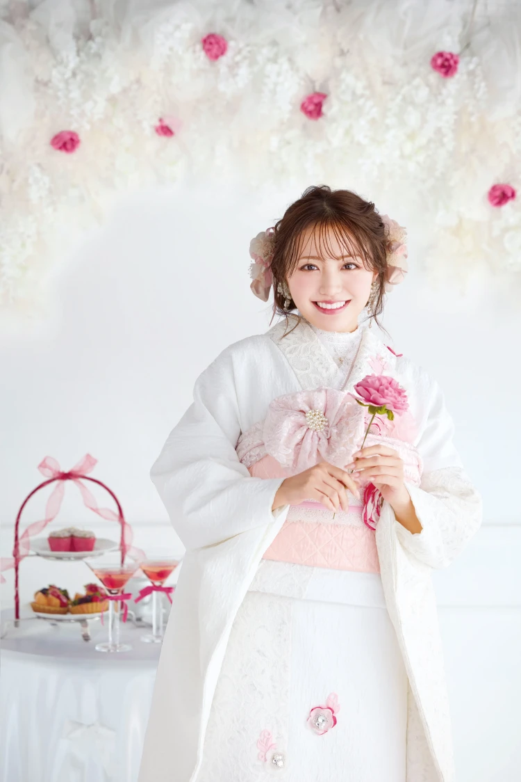 成人式振袖レンタル ヘップバーン ミニョン 立体花 かわいい