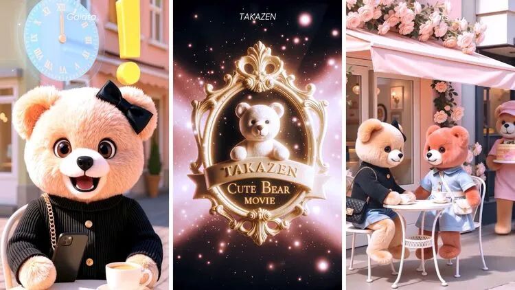 【TAKAZEN表参道店】かわいいAIクマのムービーができました💓