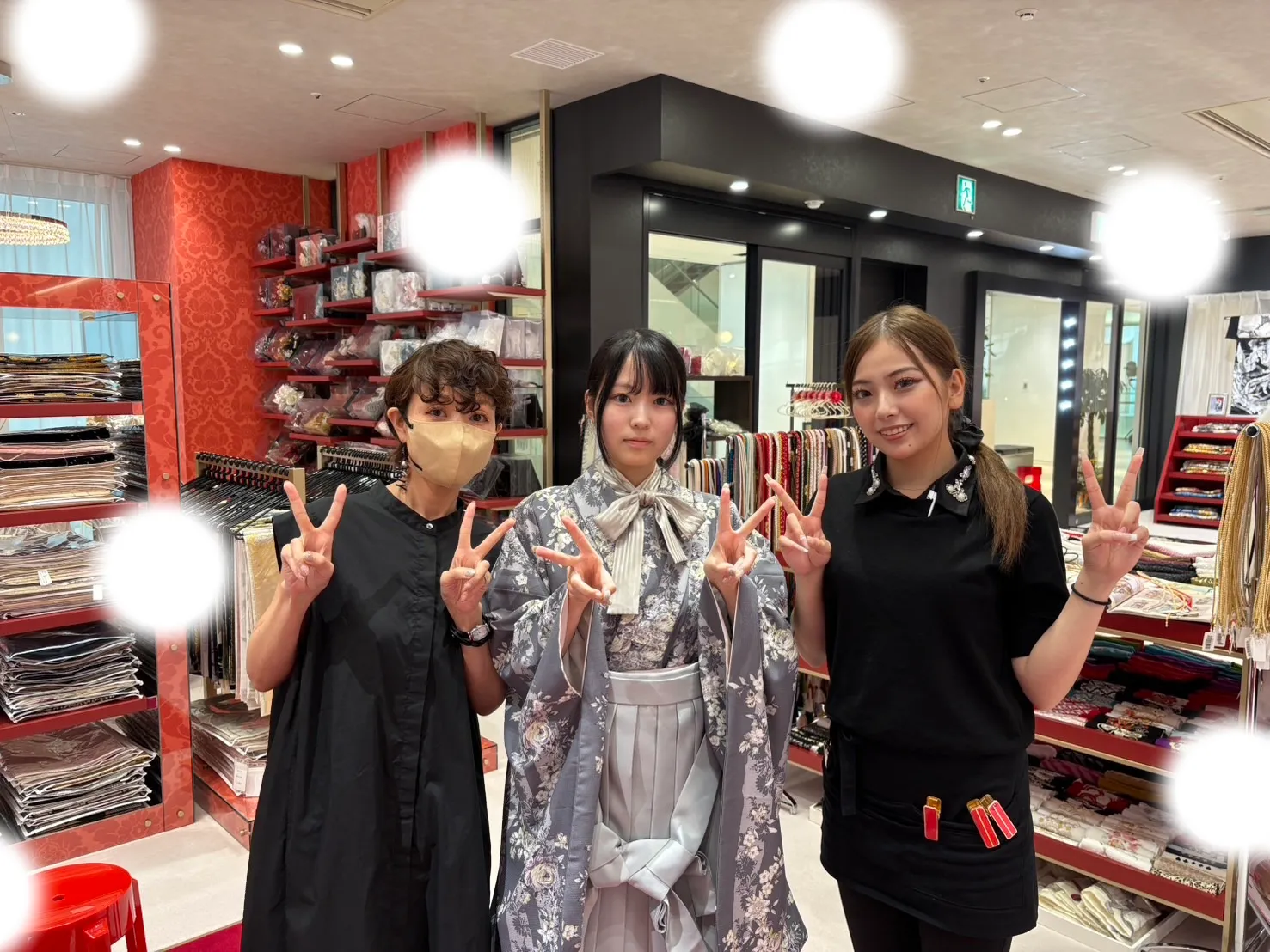 卒業式　袴　くすみ