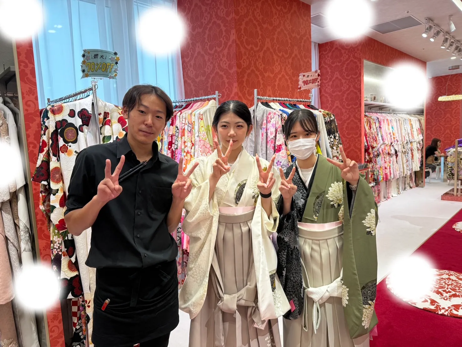 卒業式　袴　梅田　くすみ