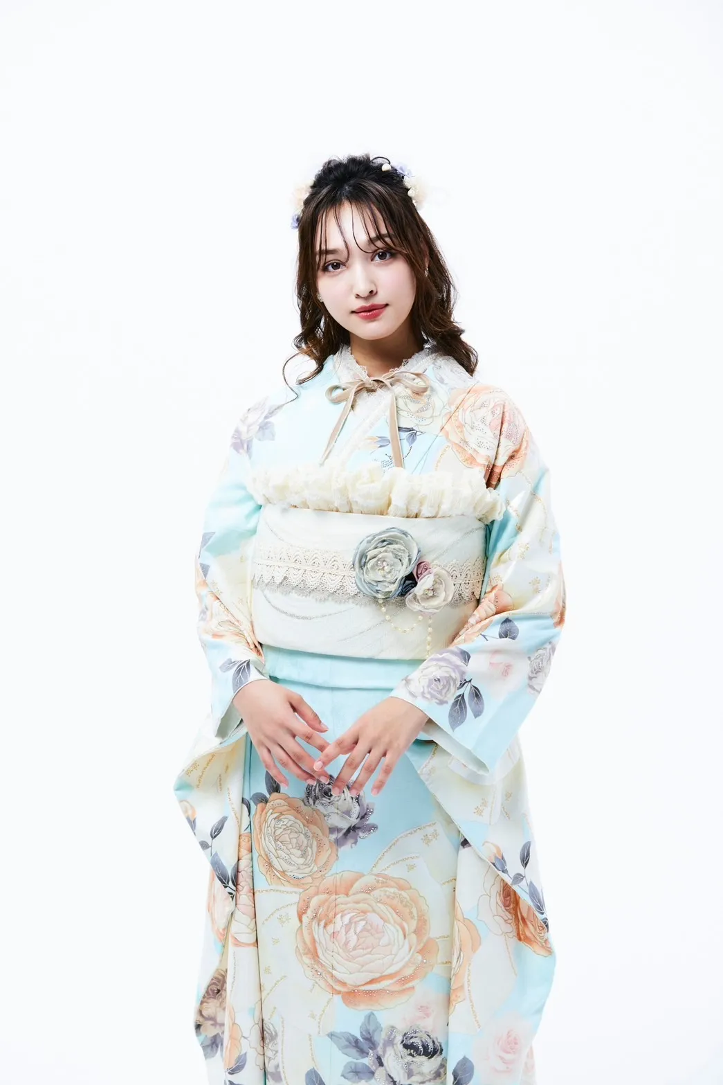 成人式　振袖　梅田　洋風　キラキラ