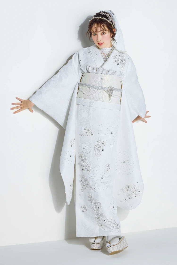 成人式振袖レンタル BLACKLABEL オールホワイト