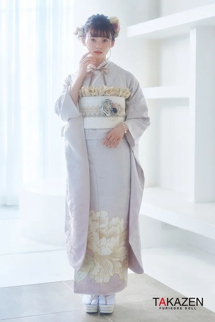成人式振袖レンタル　きれいめシンプル　かわいい