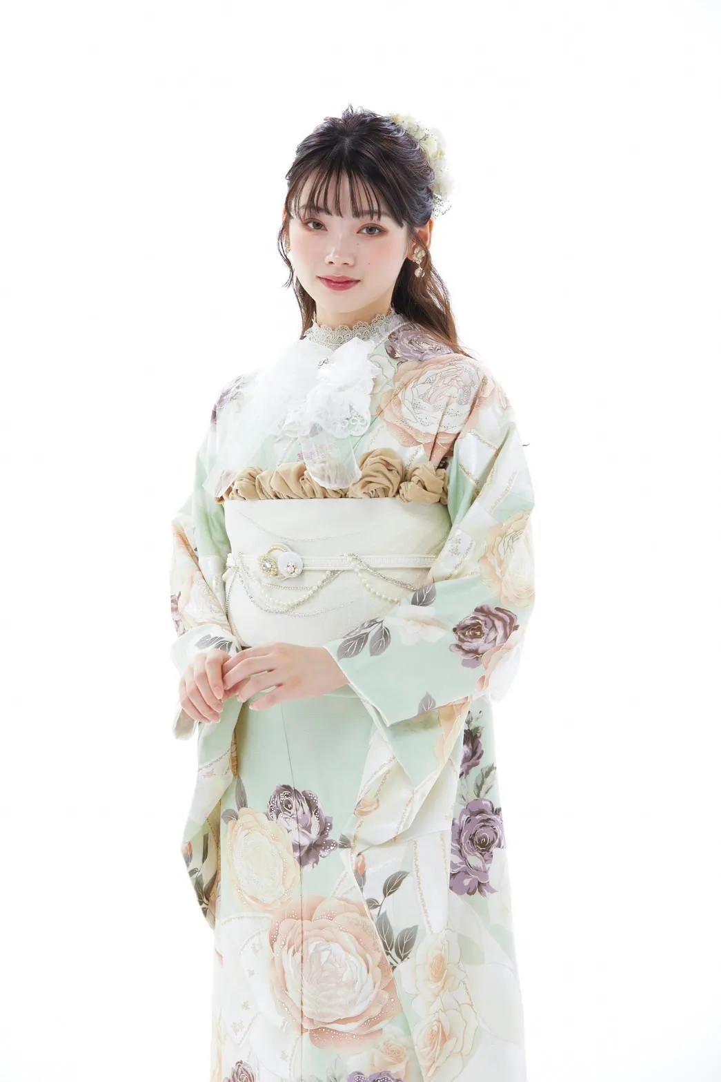 成人式　振袖　梅田　洋風　キラキラ