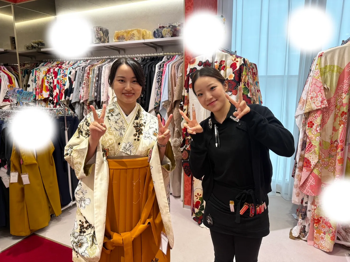 卒業式　袴　レンタル　くすみカラー　かわいい　人気　オレンジ