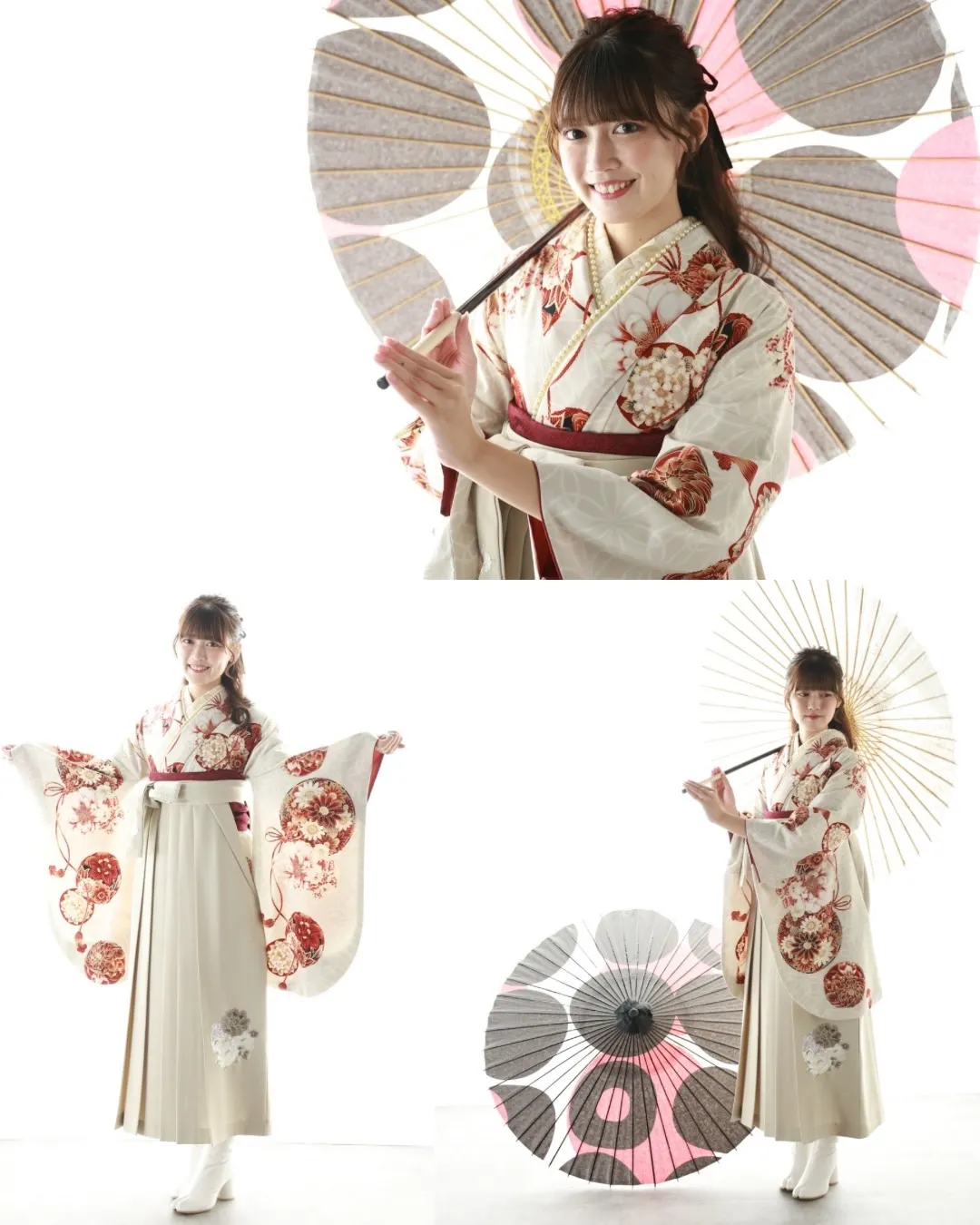 TAKAZEN　タカゼン　袴　前撮り　スタジオ　古典　