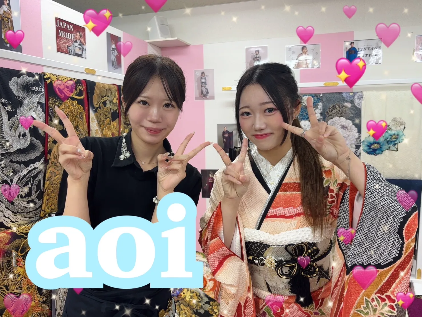 TAKAZEN　奈良　振袖　レンタル　成人式　安い　正統派古典　ピンク　菊柄　かわいい　はんなり　上品　おしとやか