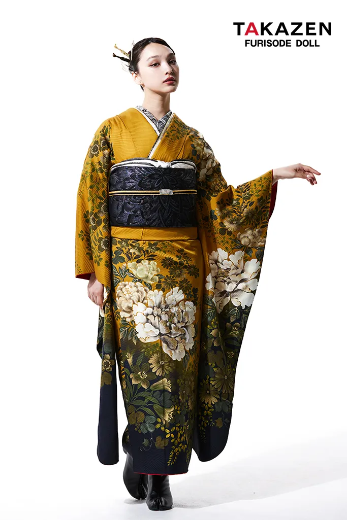 成人式振袖レンタル　きれいめヴィンテージスタイル