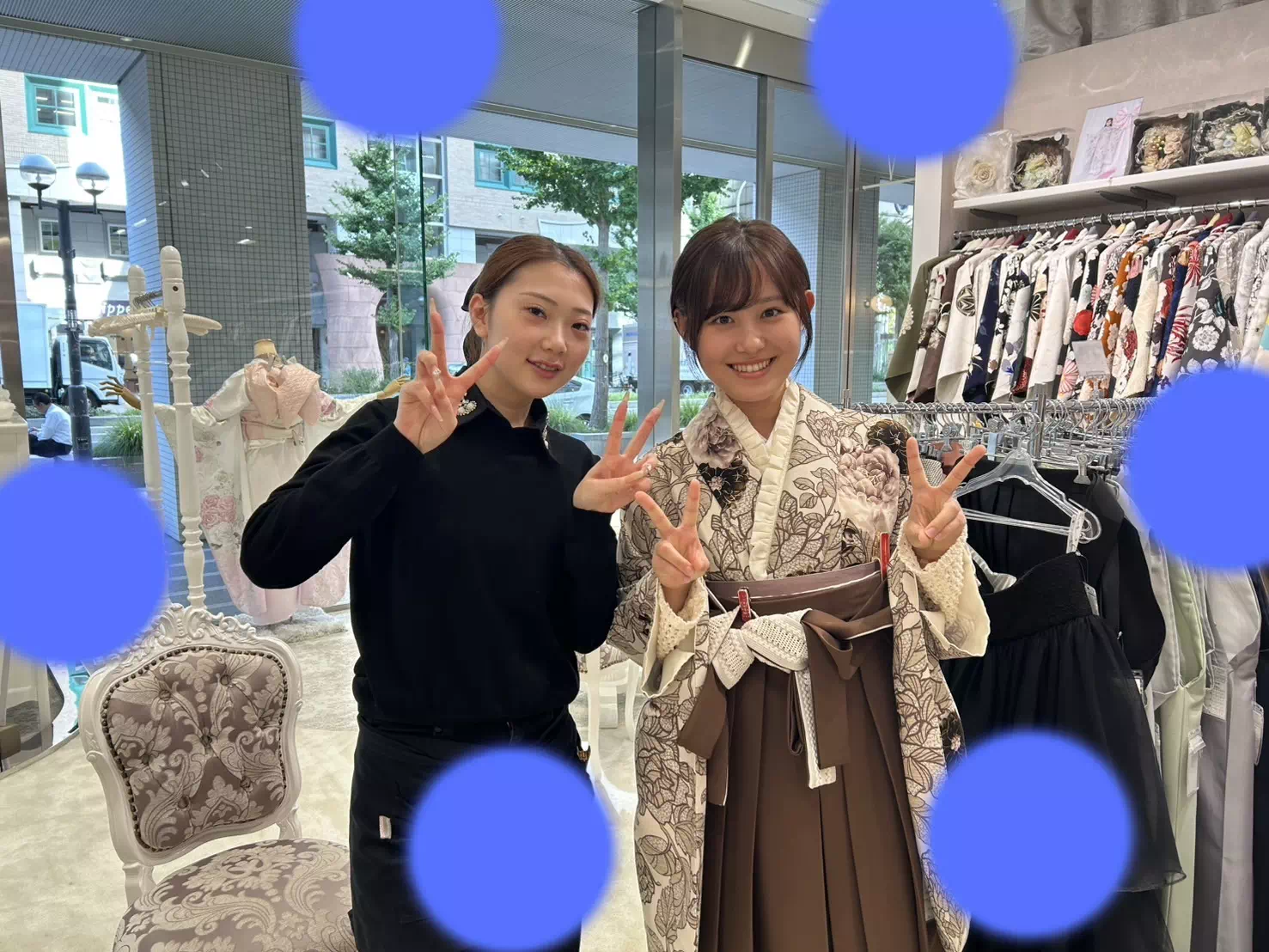 TAKAZEN神戸店　前撮り撮影会　イマドキ　カワイイ　コディネート　振袖　レンタル　袴　