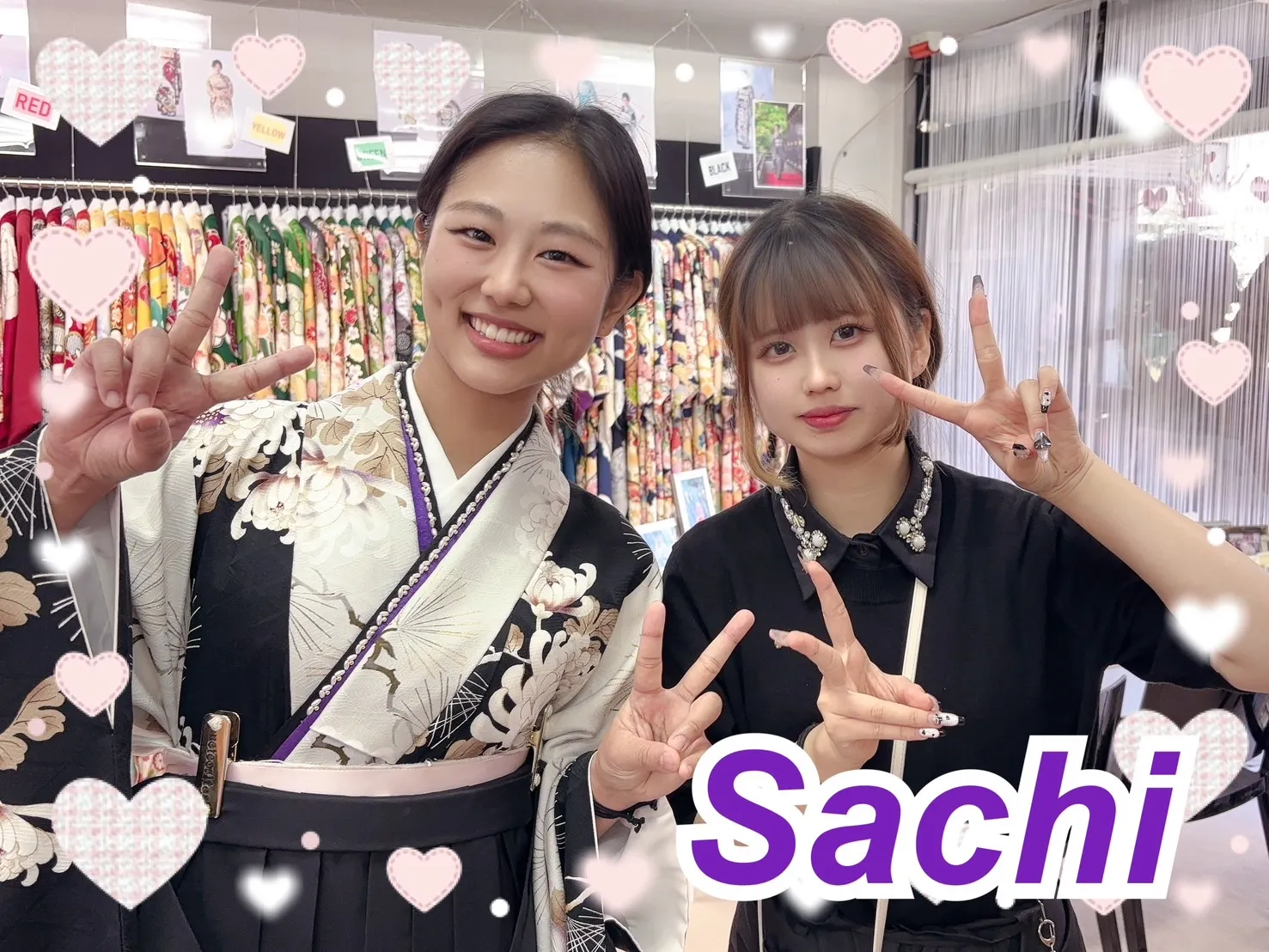袴　レンタル　前撮り撮影会　可愛い　おしゃれ　モノトーン