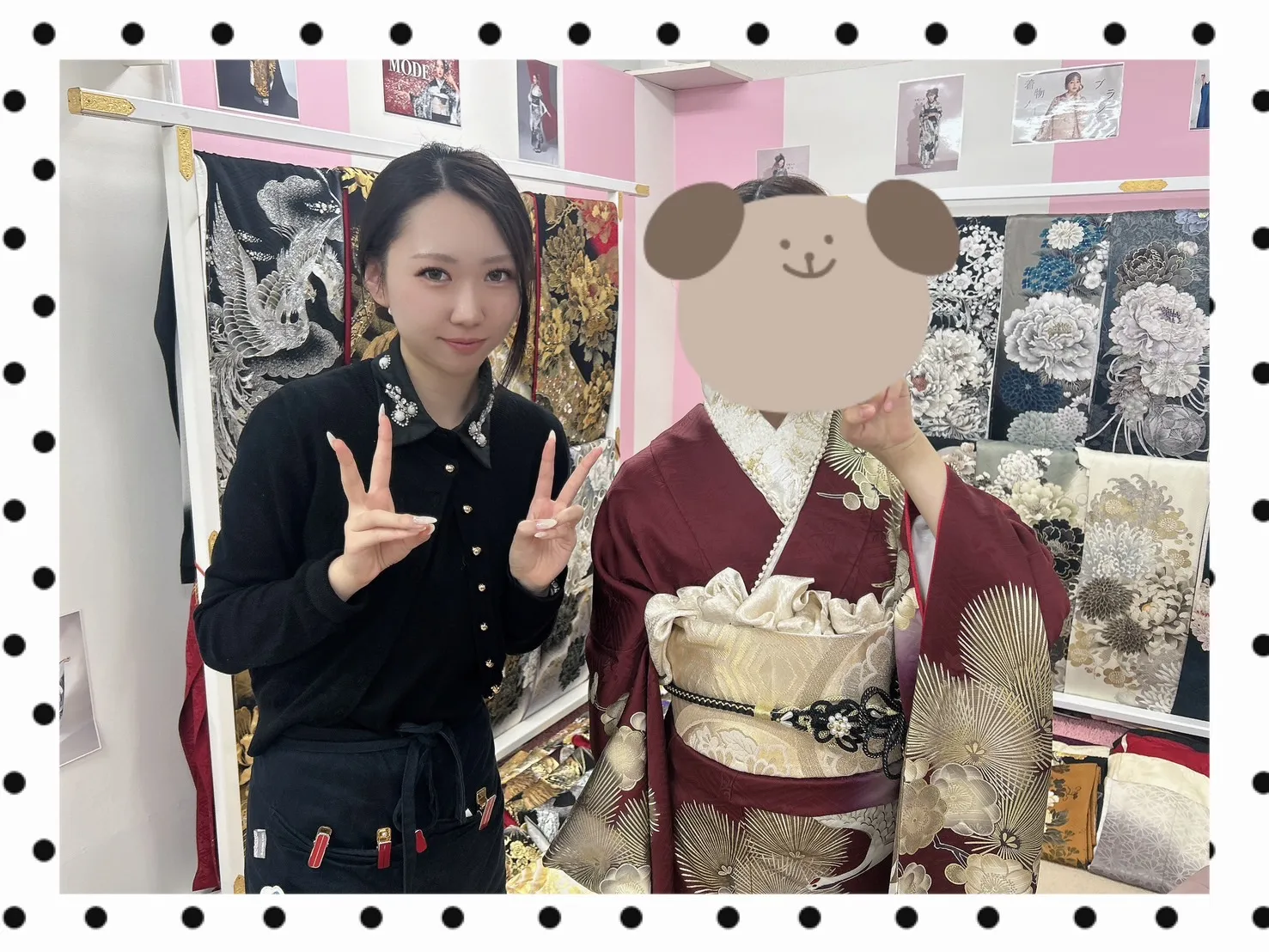 TAKAZEN　奈良　振袖　レンタル　成人式　赤色　えんじ　鶴柄　かっこいい　華やか　上品　古典柄　かっこいい　綺麗