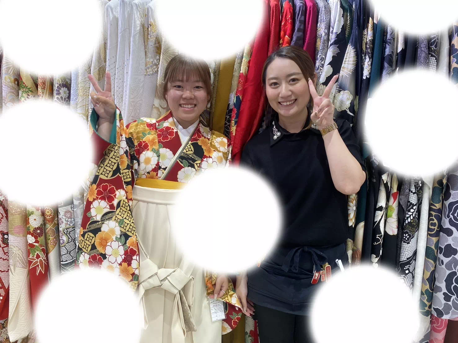 TAKAZEN姫路店　姫路市　成人式　卒業式　袴　振袖　イマドキ振袖　　白　金　粋古典　カッコイイ　綺麗　シンプル