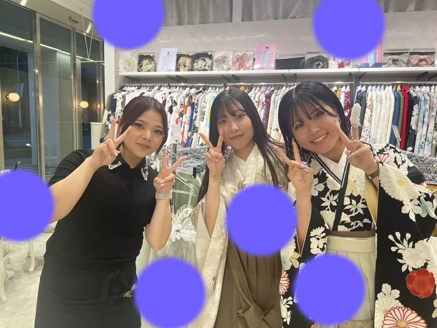 TAKAZEN神戸店　前撮り撮影会　イマドキ　カワイイ　コディネート　振袖　レンタル　袴　