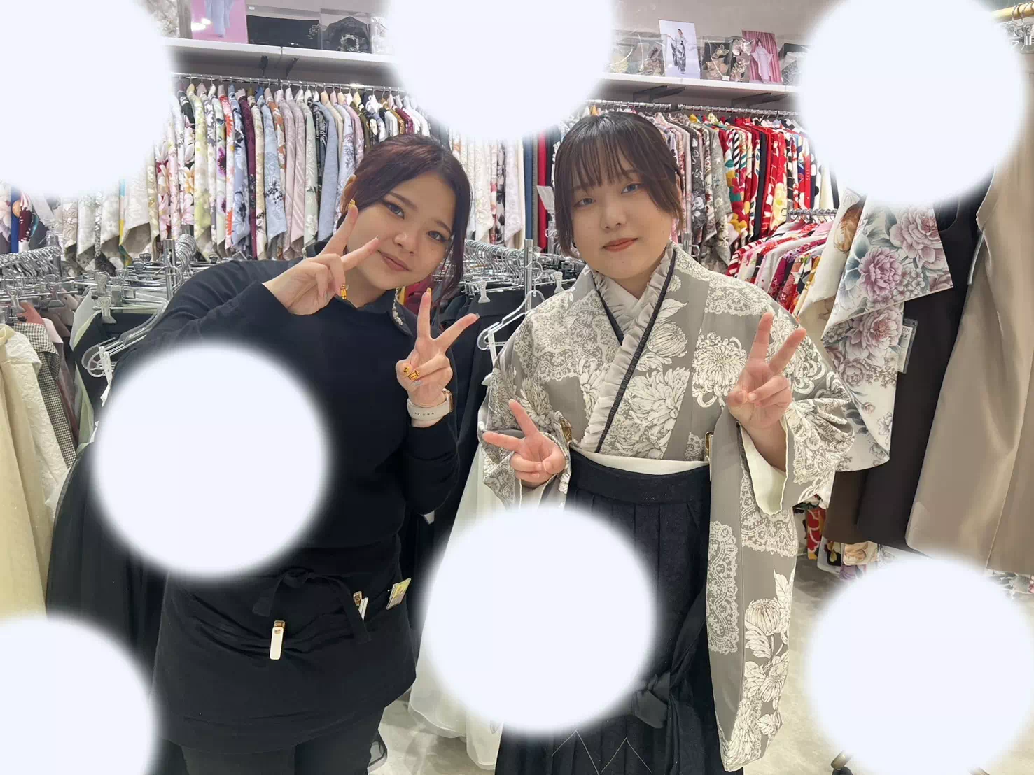 TAKAZEN神戸旧居留地店　前撮り撮影会　イマドキ　カワイイ　コディネート　振袖　レンタル　袴　フリル