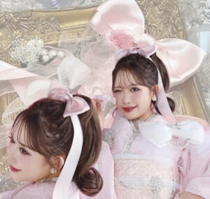 TAKAZEN心斎橋店　髪飾り　ピンク　リボン　かわいい　キラキラ