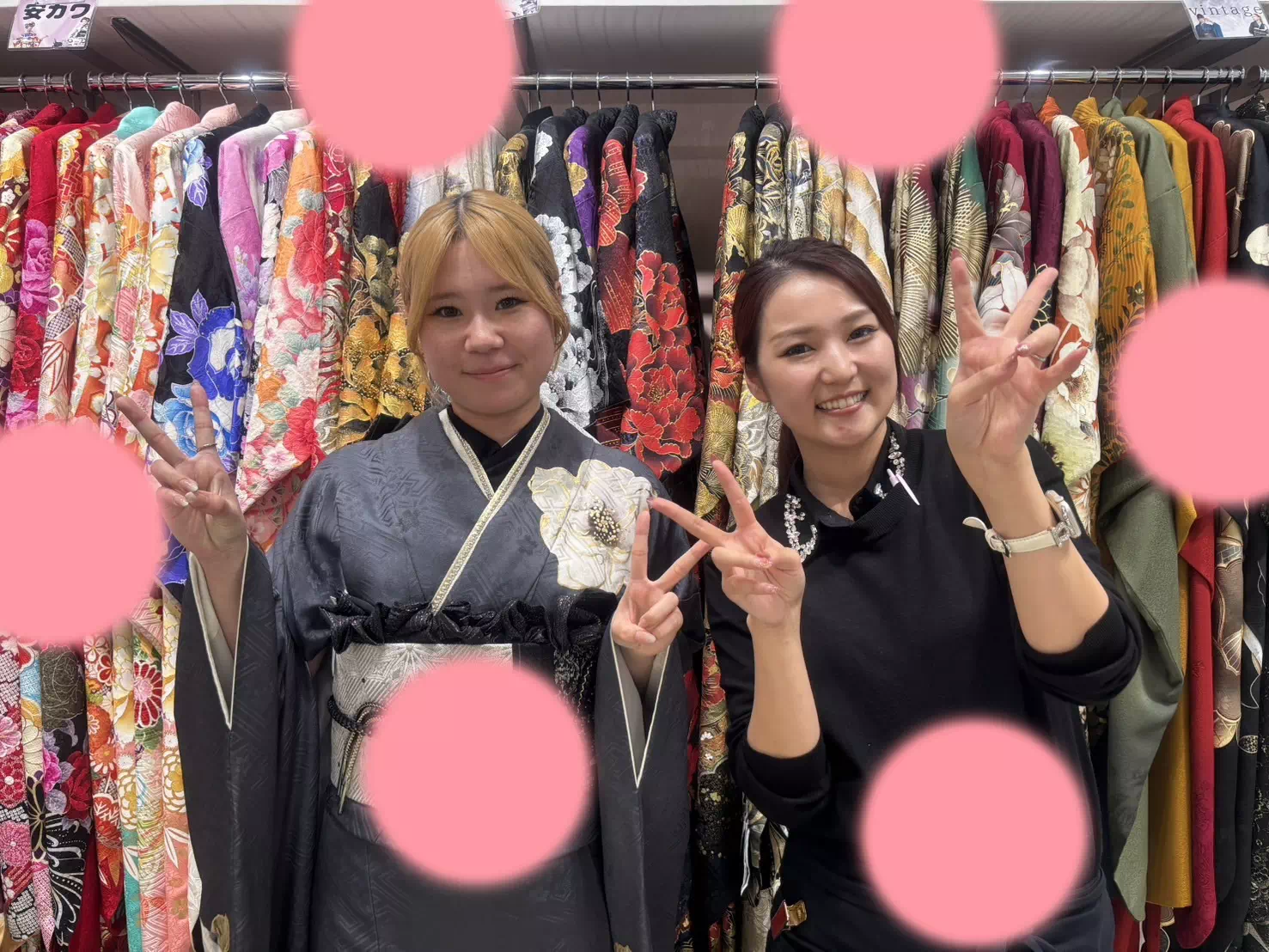 TAKAZEN神戸店　前撮り撮影会　イマドキ　カワイイ　コディネート　振袖　レンタル　袴　