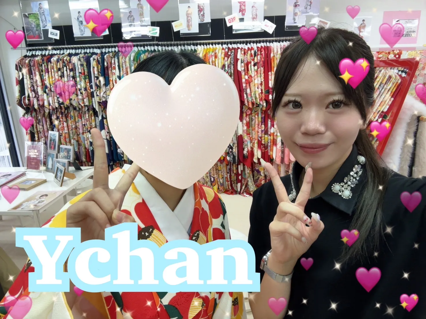TAKAZEN　奈良　袴　レンタル　卒業式　かわいい　ポップ　レトロ　明るい　華やか　目立つ　
