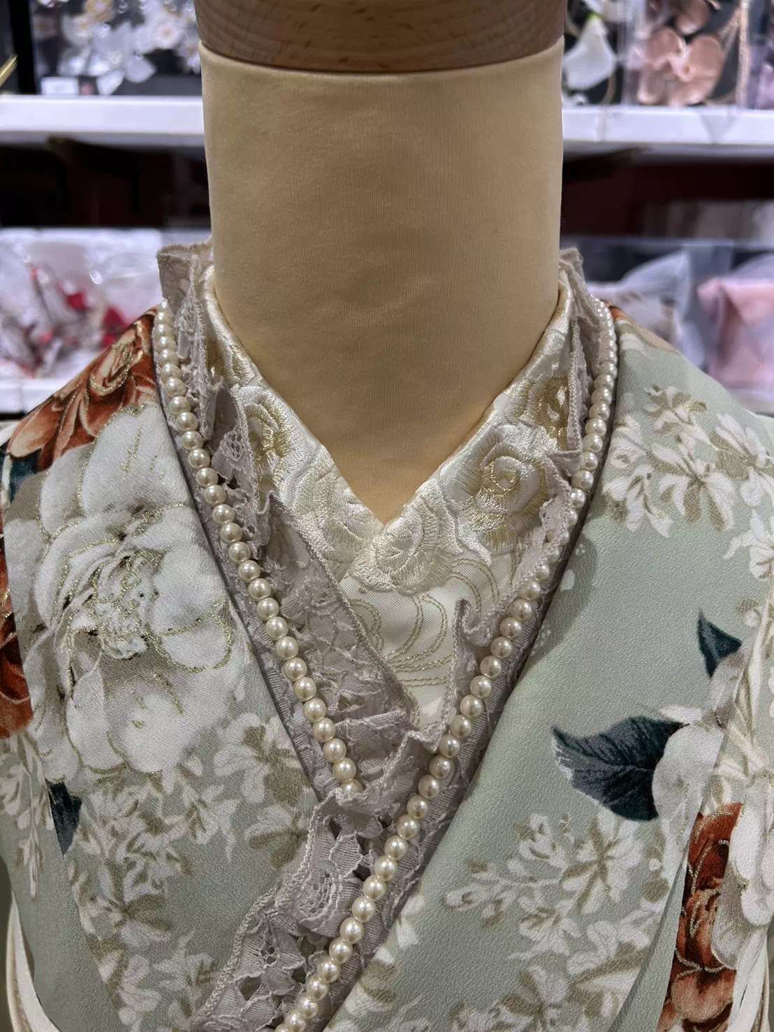 TAKAZEN姫路店　姫路市　成人式　卒業式　袴　振袖　イマドキ振袖　Heather　ヘザー　ミントグリーン　薔薇柄　椿柄