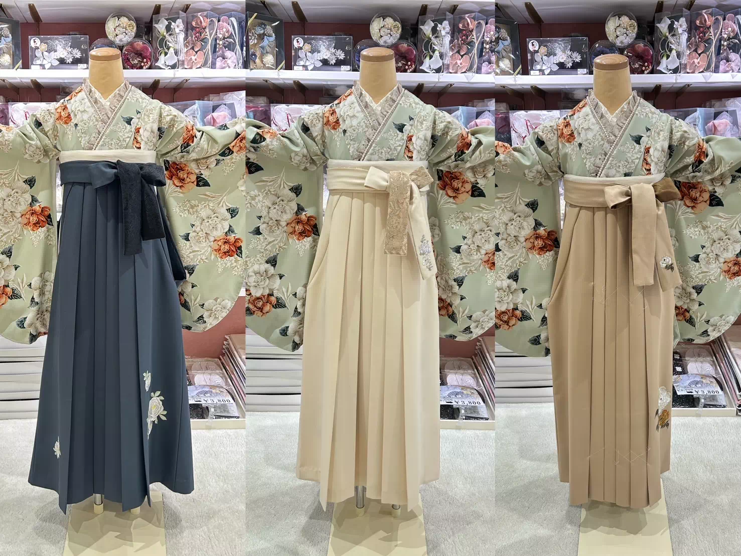 TAKAZEN姫路店　姫路市　成人式　卒業式　袴　振袖　イマドキ振袖　Heather袴　ヘザー袴　ミントグリーン