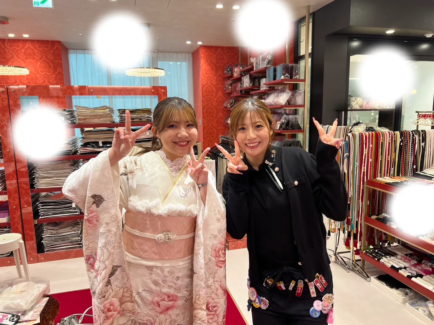 【TAKAZEN大阪梅田本店】♡17日　ピンクのコスメカラーキラキラお振袖姫ちゃん♡