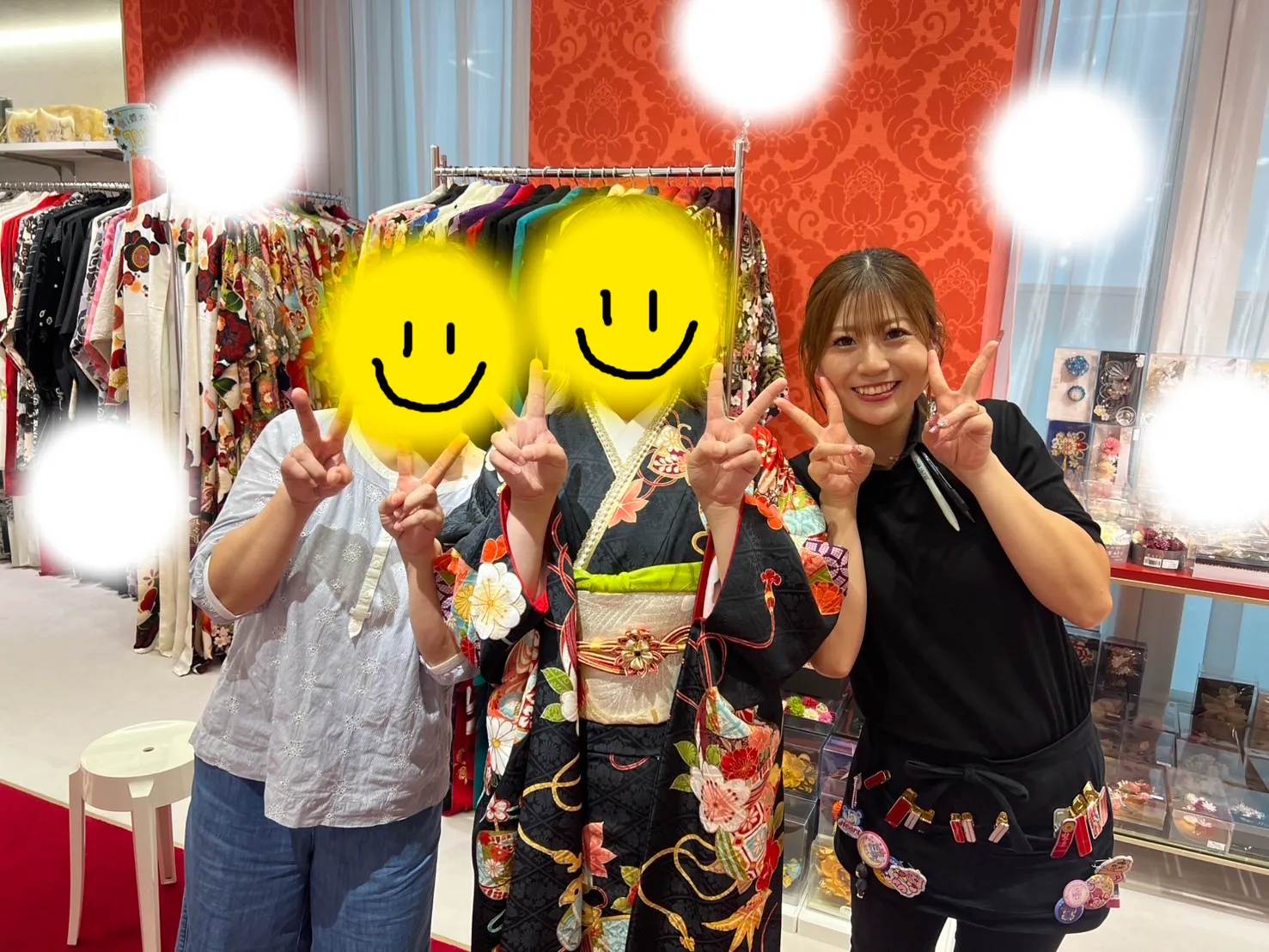 成人式　前撮り　梅田　振袖レンタル　袴レンタル　家族写真　前撮り撮影会
