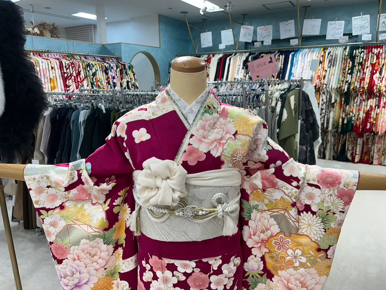 成人式　前撮り　心斎橋店TAKAZEN心斎橋店可愛い心斎橋店の可愛い紫色ピンク色正統派古典