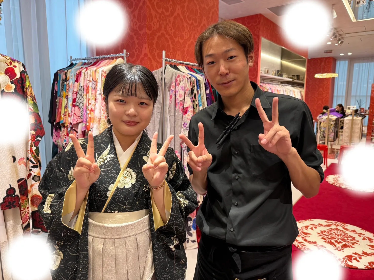 卒業式　袴レンタル　前撮り撮影会　古典　緑