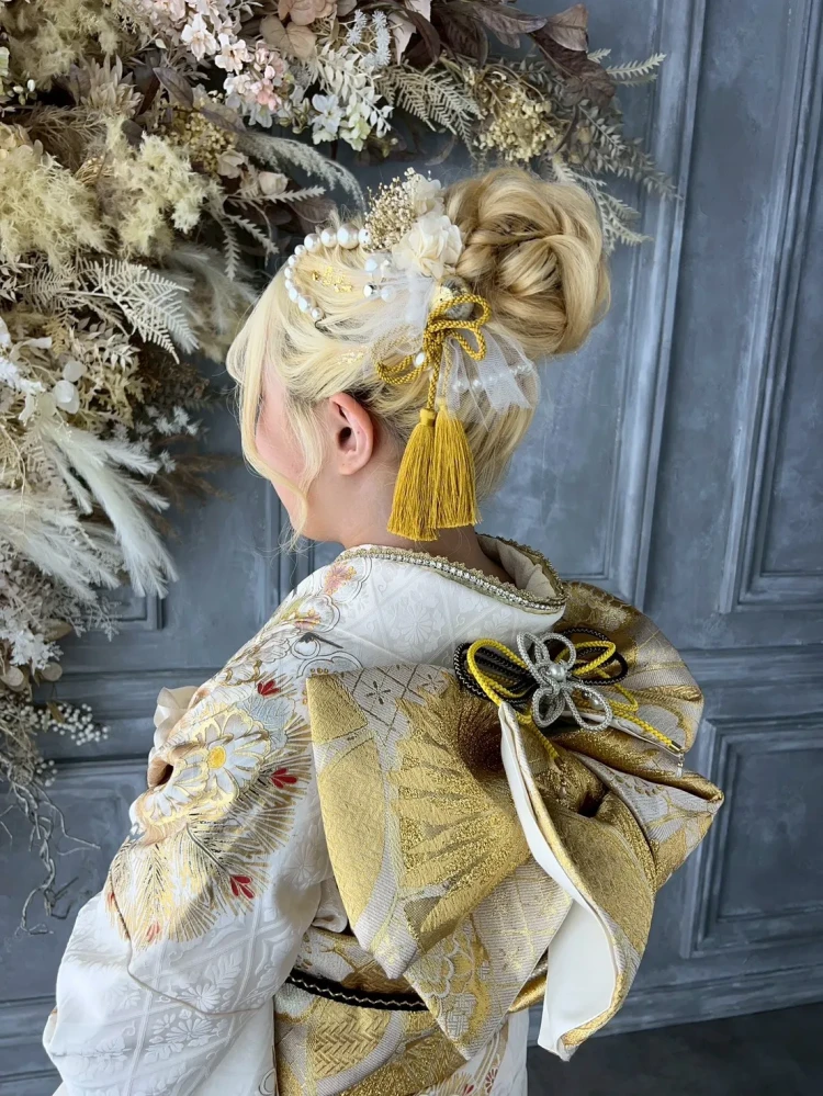 成人式　振袖　梅田　ヘアアレンジ