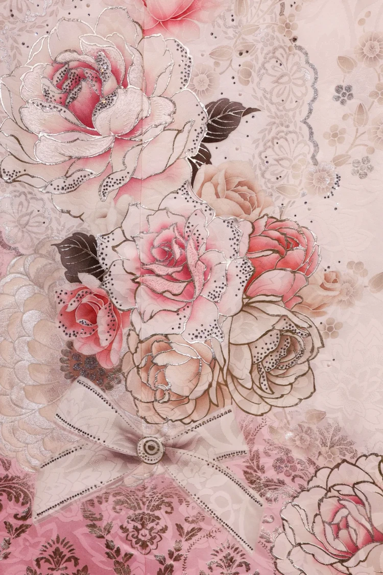 TAKAZENオリジナル　コスメカラー振袖　かわいい　ピンク