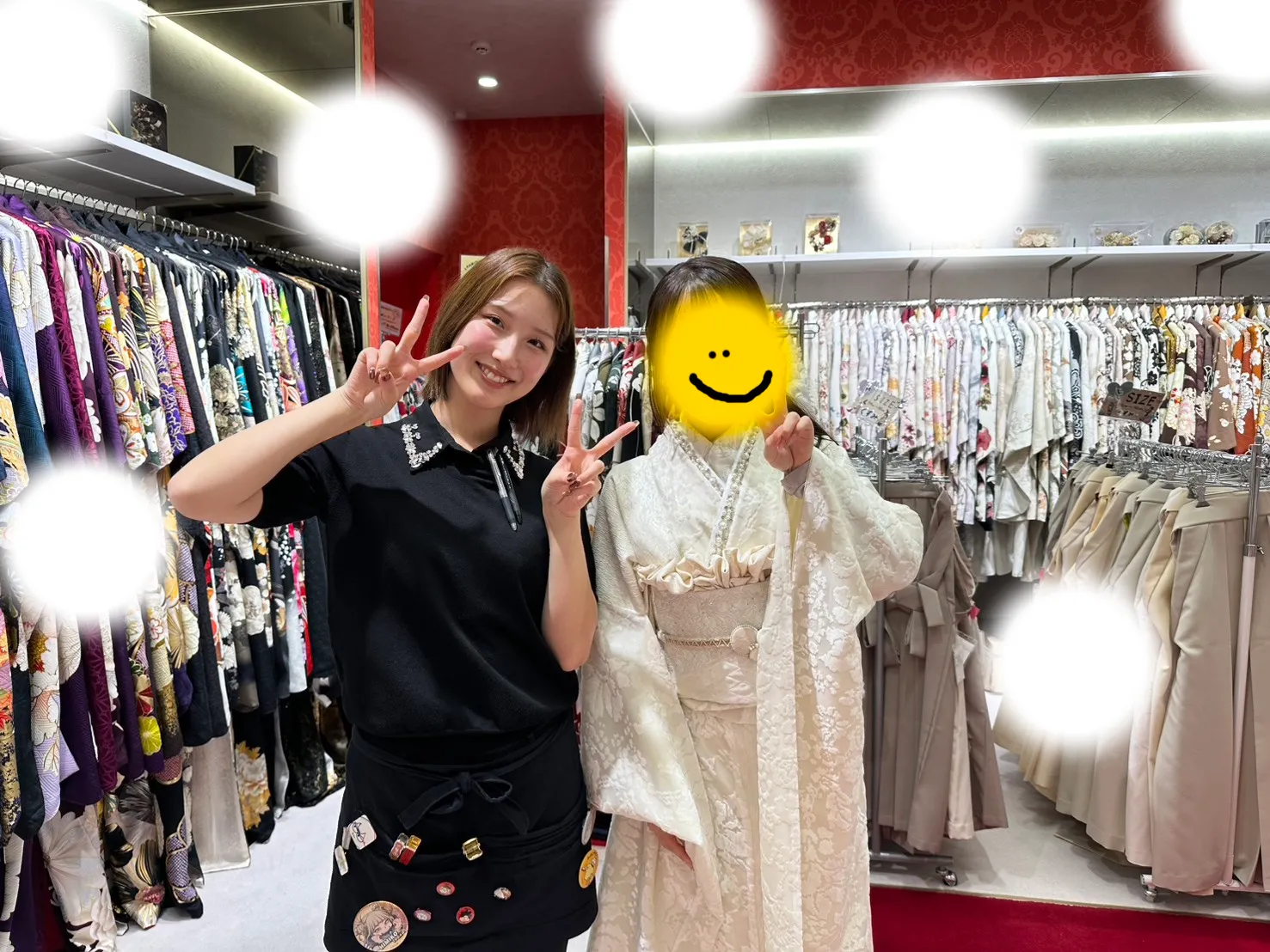 成人式　前撮り　梅田　くすみ　白