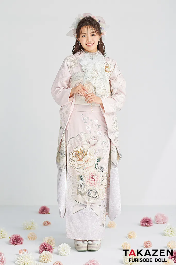 成人式振袖レンタル　コスメカラー　ピンク