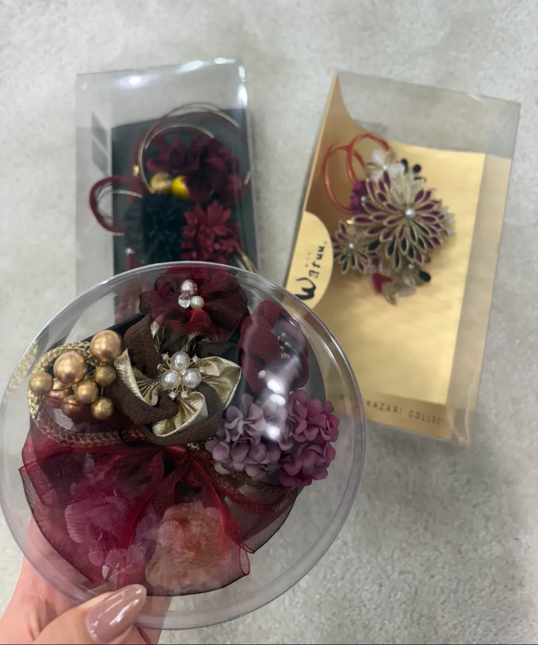 TAKAZEN タカゼン　髪飾り　赤