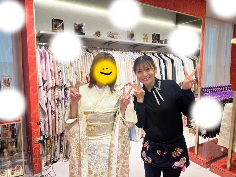 成人式　前撮り　梅田　キラキラ　白金　プレミアム古典