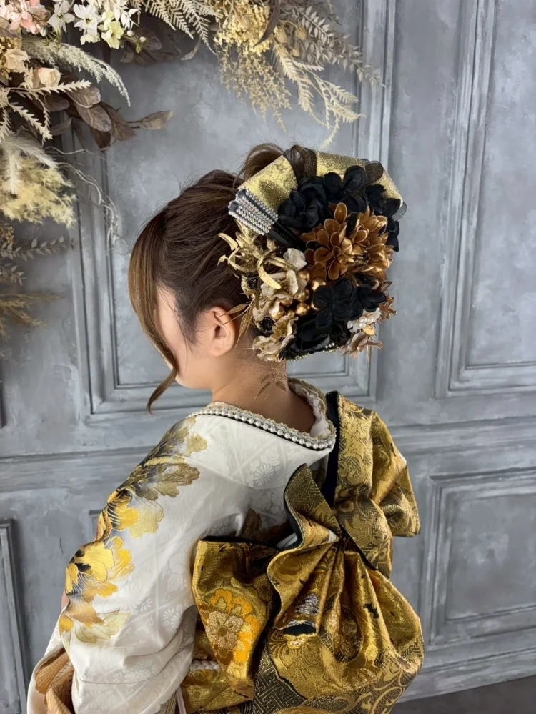 成人式　振袖　梅田　ヘアアレンジ