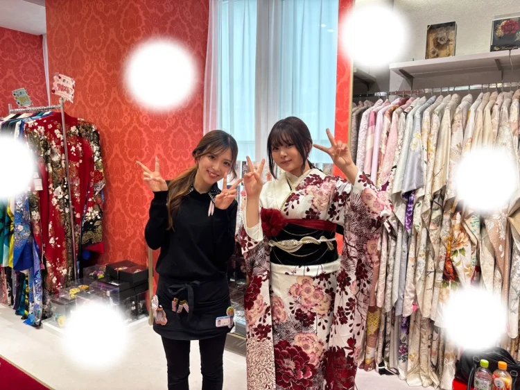 成人様　振袖　レンタル　古典柄　ちいぽぽ　赤　可愛い