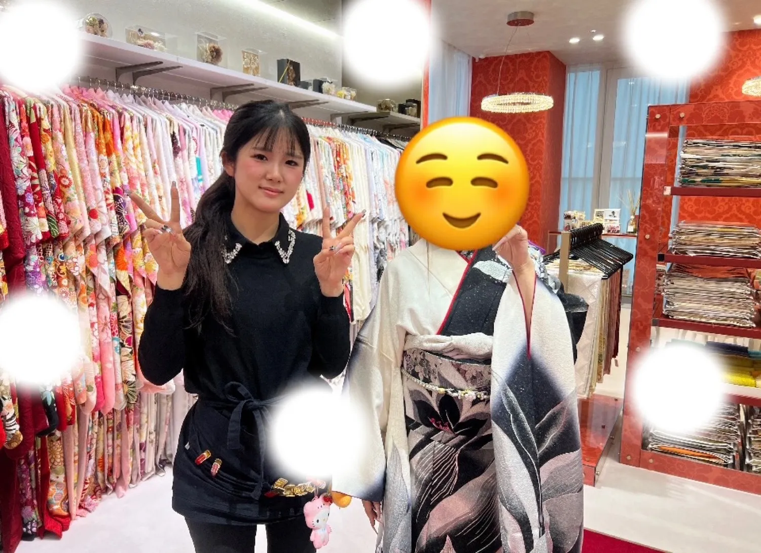 成人式　前撮り　梅田　モード　黒シルバー