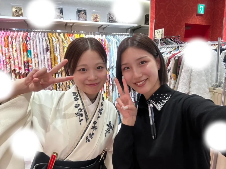 【TAKAZEN大阪梅田本店】♡29日 モノトーンのオシャレでかわいいヴィンテージ袴の姫ちゃん♡