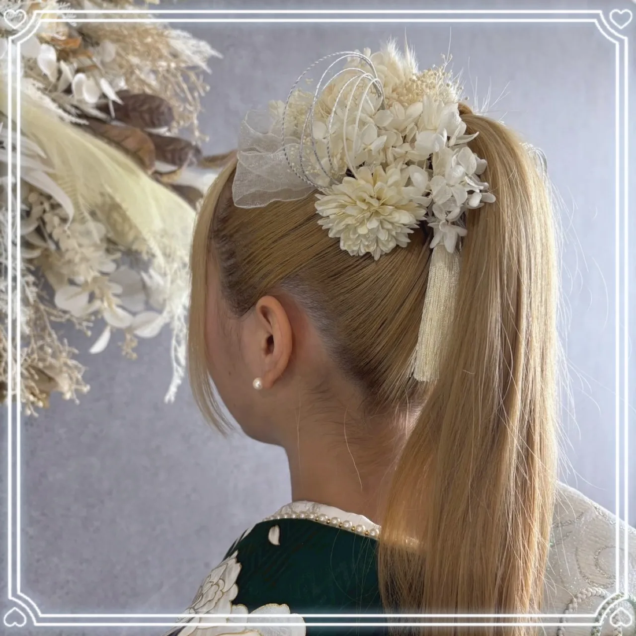 振袖レンタル奈良　成人式ヘア　ヘアアレンジ　可愛い