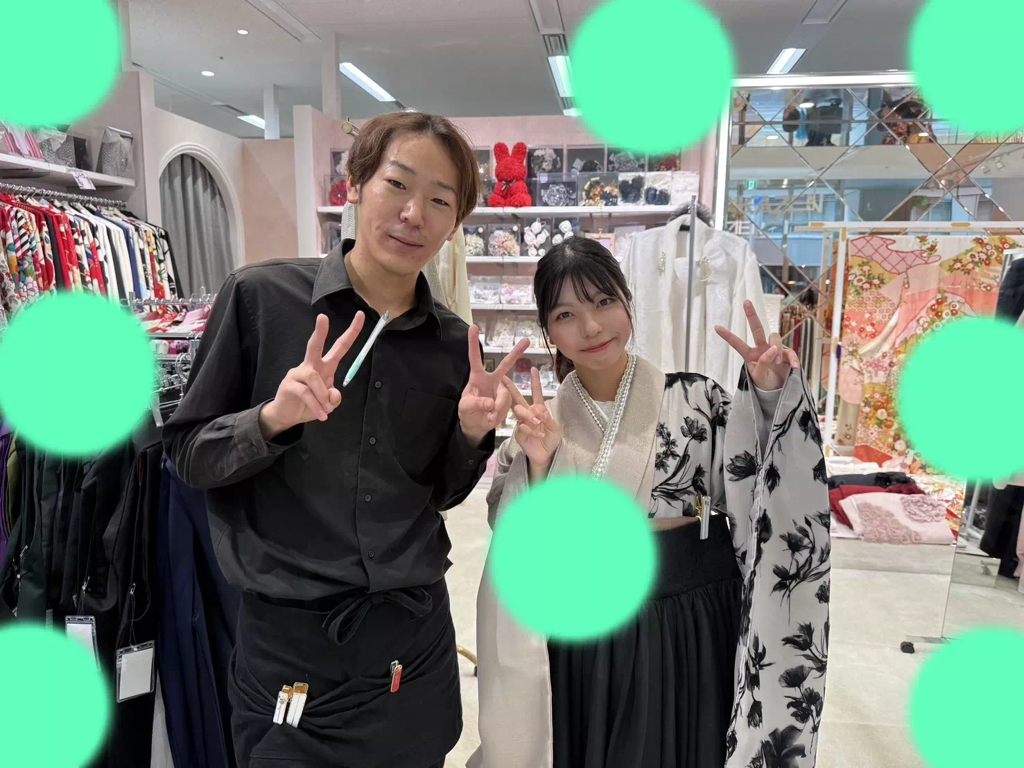 TAKAZEN神戸店　前撮り撮影会　イマドキ　カワイイ　コディネート　振袖　レンタル　袴　