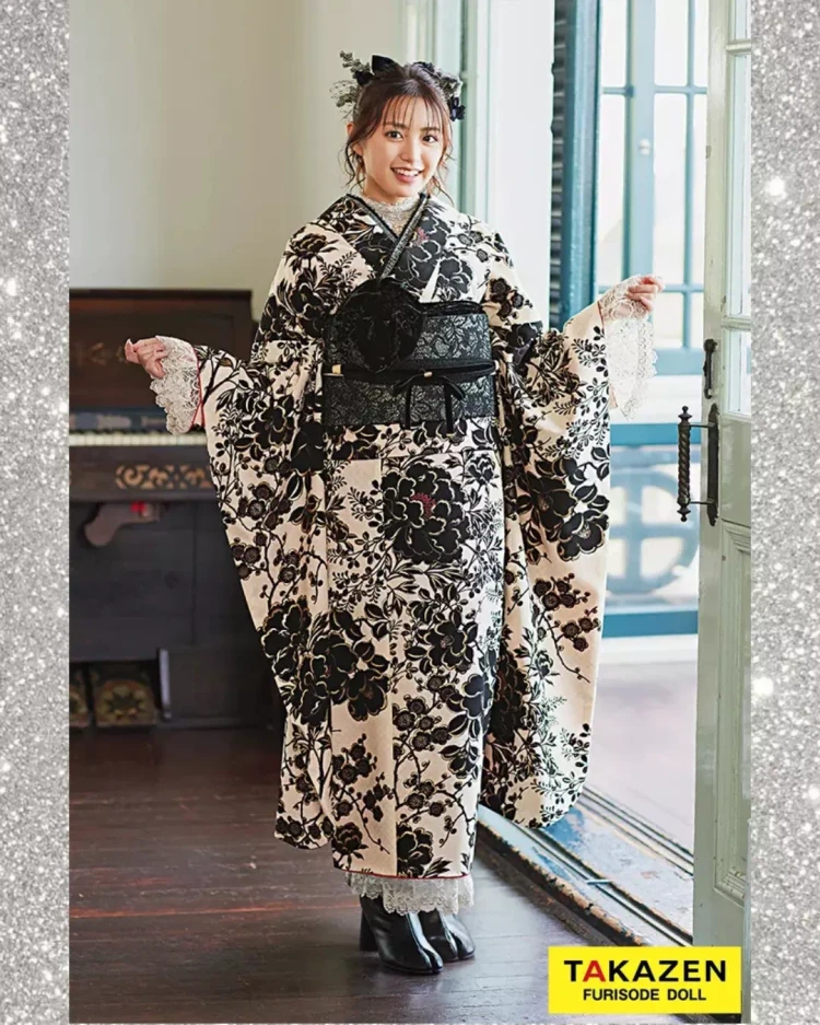 TAKAZEN神戸旧居留地店 成人式 振袖レンタル カワイイ レトロ イマドキ 大人っぽい振袖