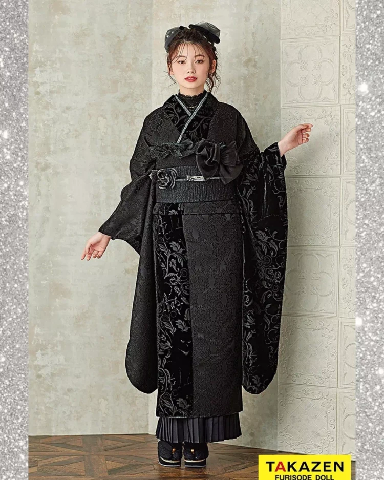 TAKAZEN神戸旧居留地店 成人式 振袖レンタル カワイイ レトロ イマドキ 大人っぽい振袖