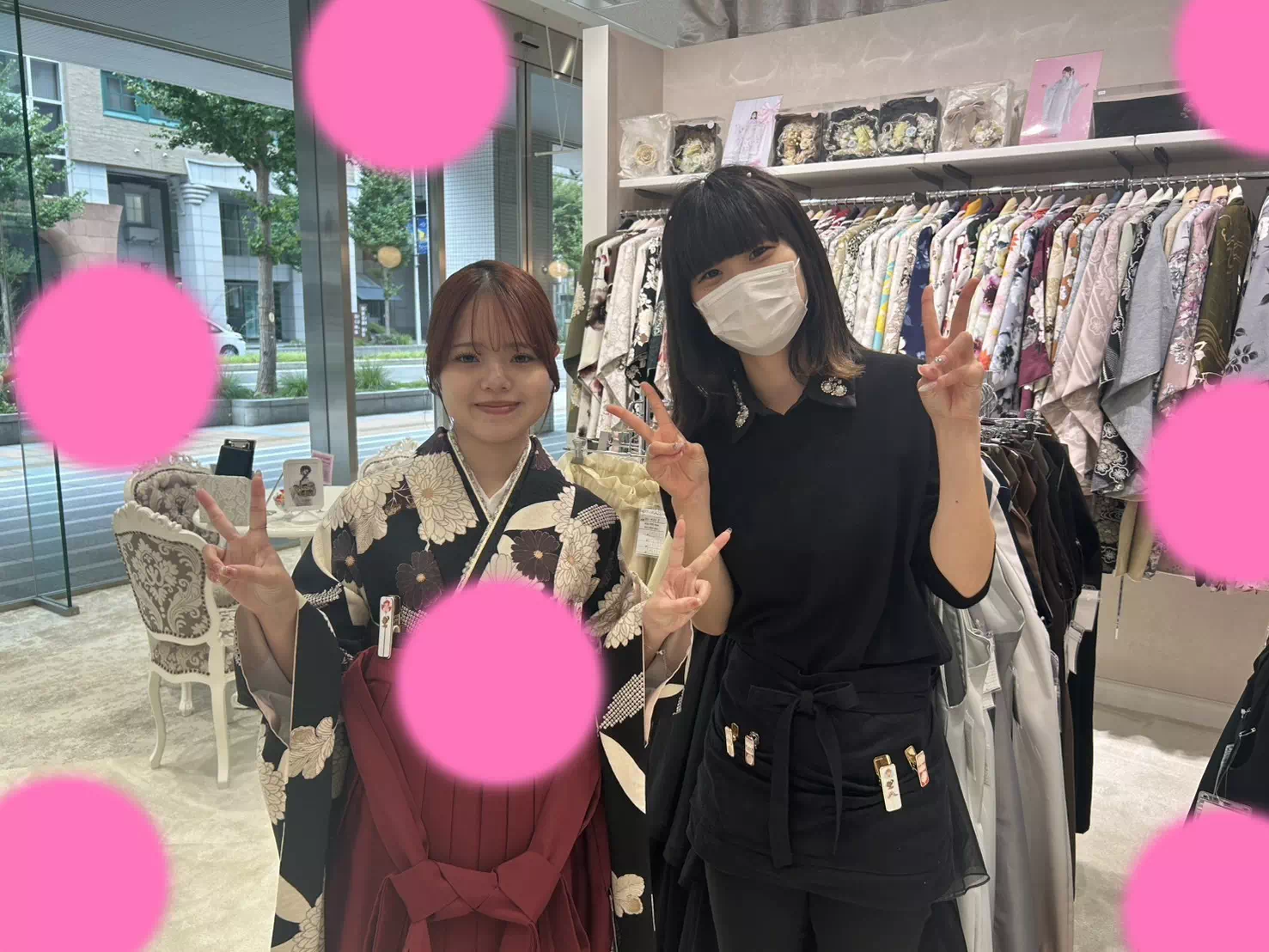 TAKAZEN神戸店　前撮り撮影会　イマドキ　カワイイ　コディネート　振袖　レンタル　袴　