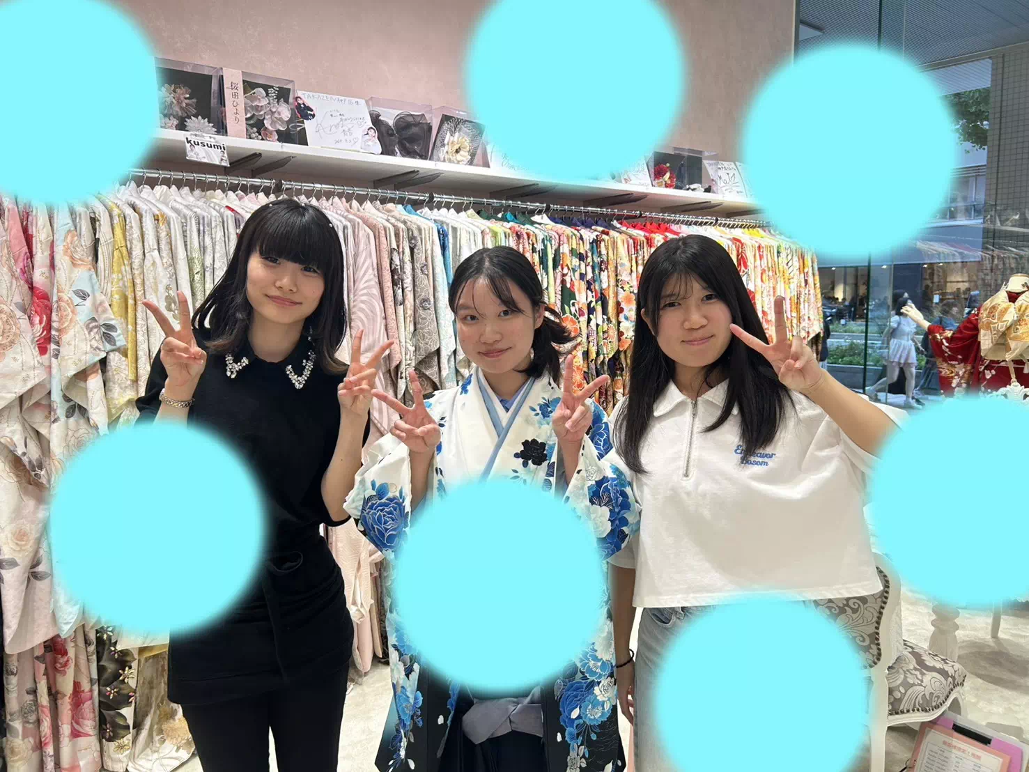 TAKAZEN神戸店　前撮り撮影会　イマドキ　カワイイ　コディネート　振袖　レンタル　袴　