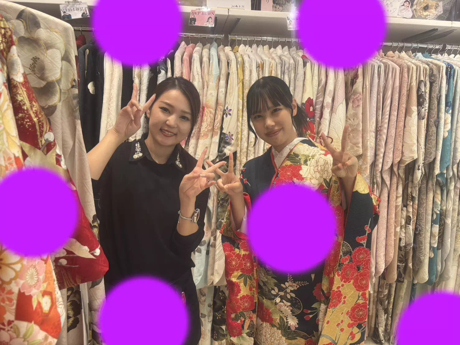TAKAZEN神戸店　前撮り撮影会　イマドキ　カワイイ　コディネート　振袖　レンタル　袴　