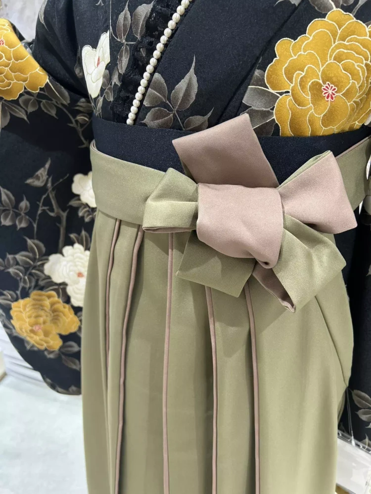 TAKAZEN姫路店　姫路市　成人式　卒業式　袴　振袖　イマドキ振袖　キラキラ　イマドキ袴　バイカラープリーツ　ツートンプリーツ