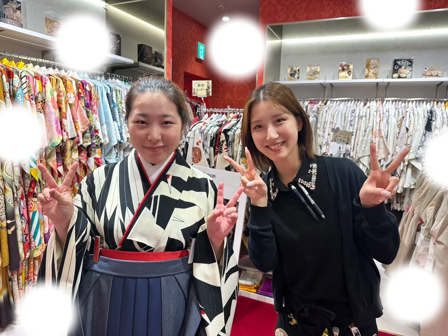 卒業式　袴レンタル　前撮り　レトロ　古典　かわいい