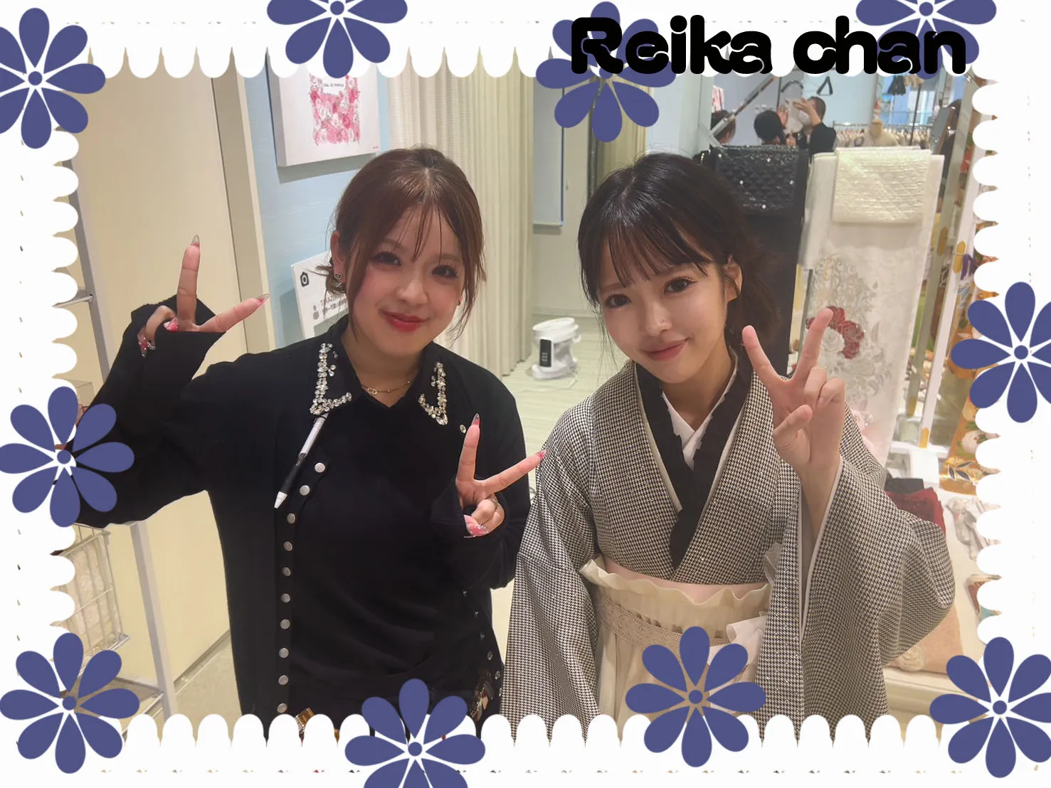 TAKAZEN　タカゼン　袴　レンタル　ヴィンテージ　ドレス袴　千鳥柄