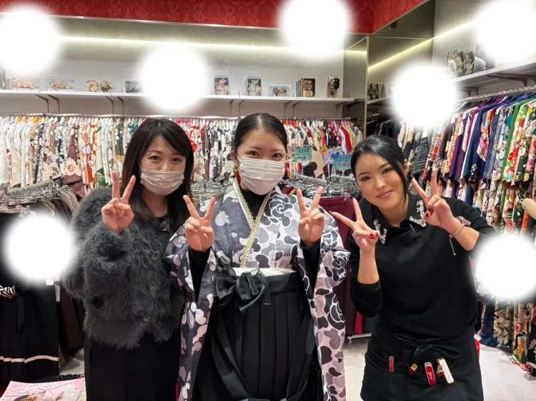 成人式　卒業式　TAKAZEN 袴レンタル　エイプ　黒