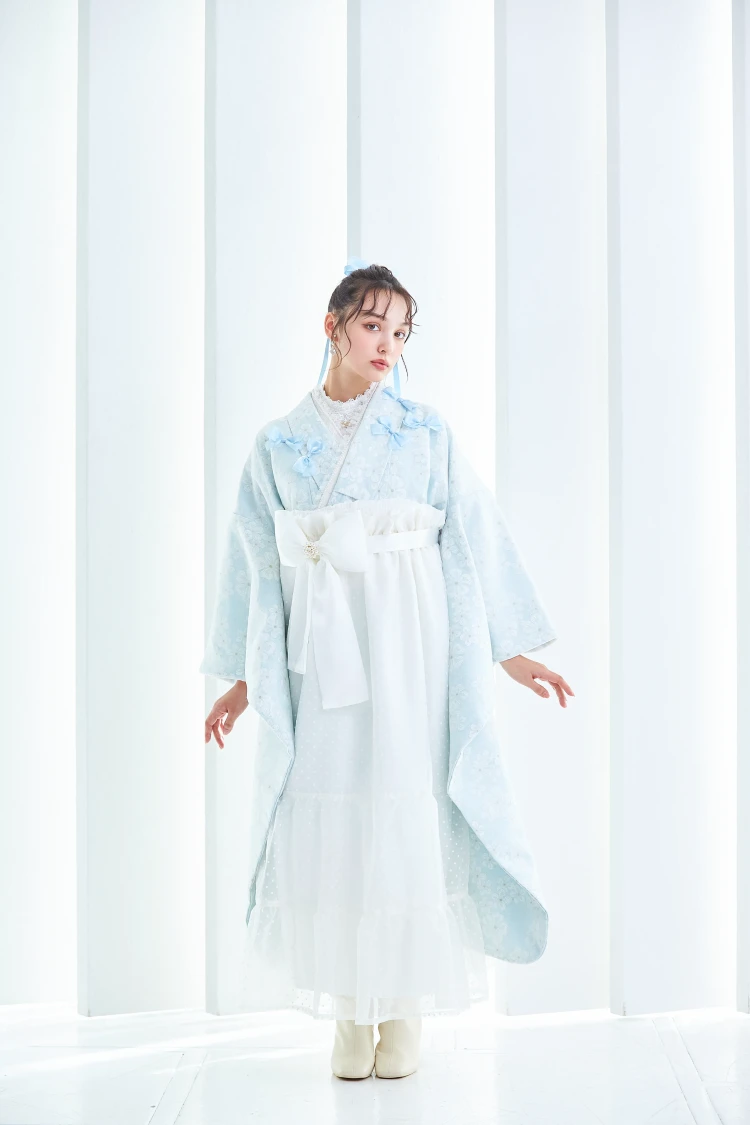 卒業式袴 レンタル かわいいキュート&ガーリー 水色